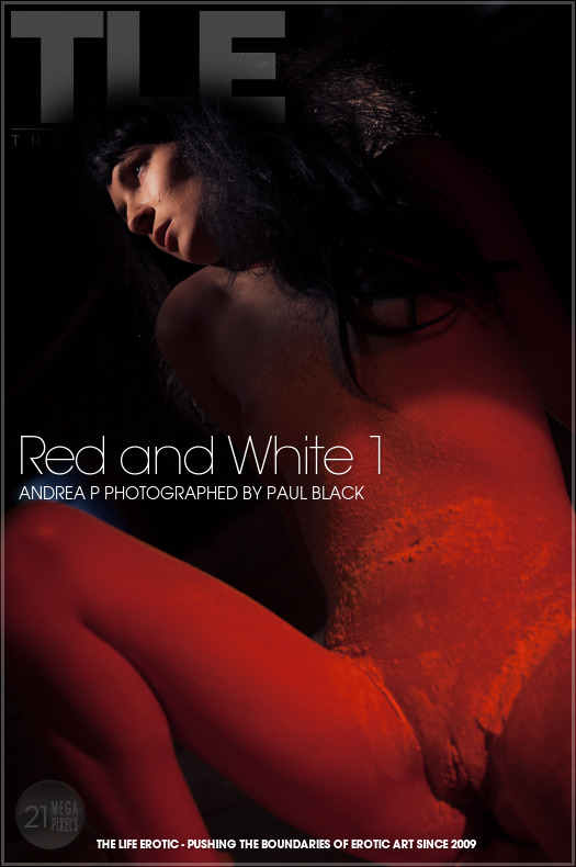 Andrea P in Red and White 1 photo 1 of 17